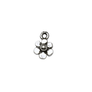 Charms & Solderable Accents Sterling Silver Tiny Flower Charm